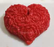 Red Rose Heart Candle ₹ 75.00