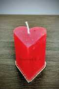 Pillar Red Heart Candle ₹ 150
